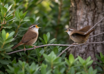 Field study finds rival arrival predicts higher female song in house wrens