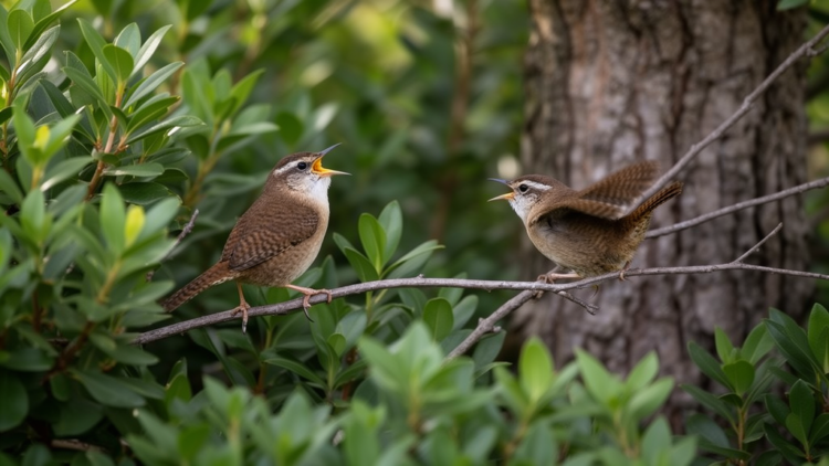 Field study finds rival arrival predicts higher female song in house wrens