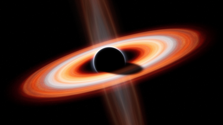 A self-shadowing black hole accretion disk at sub-Eddington luminosities