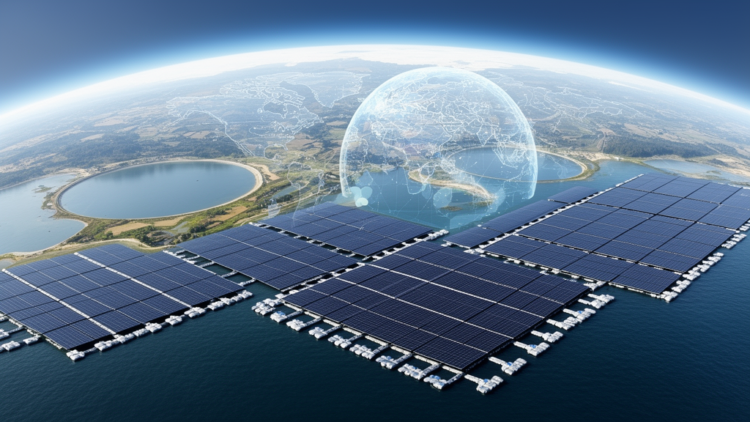 Global model maps aquavoltaics potential for power and emissions offsets