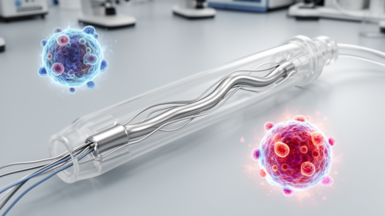 Liquid-metal catheter combines electricity, silver and immune activation