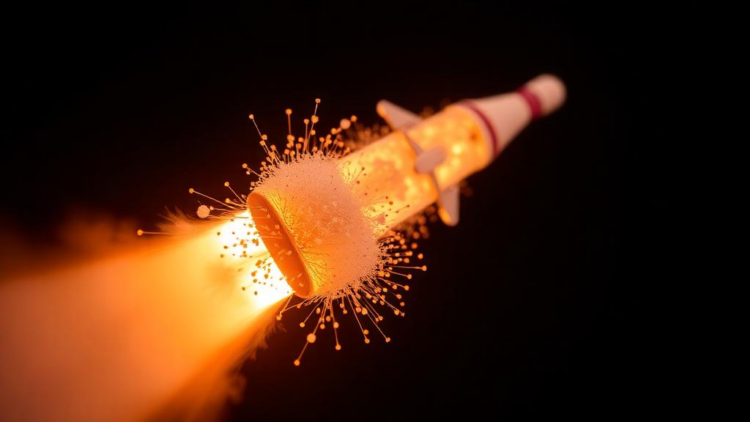 Tiny Alumina Particles Hold the Key to Rocket Base Heating in Space