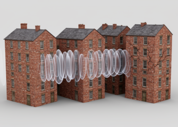 Modeled Seismic Interaction Alters Fragility of Adjacent Masonry Building Clusters