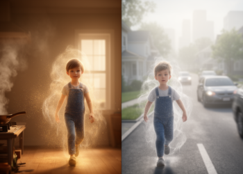 National transitions in childhood lower respiratory infection burden attributable to household versus ambient particulate matter pollution, 1990–2023: Timing, persistence, and uncertainty in GBD 2023