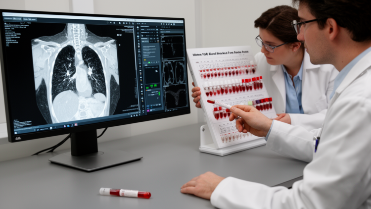 CT and biomarkers support small cell lung cancer diagnosis in unbiopsied patient