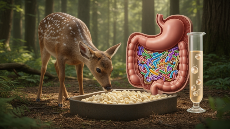 Wall-broken yeast shifts gut bacteria and serum metabolites in captive forest musk deer