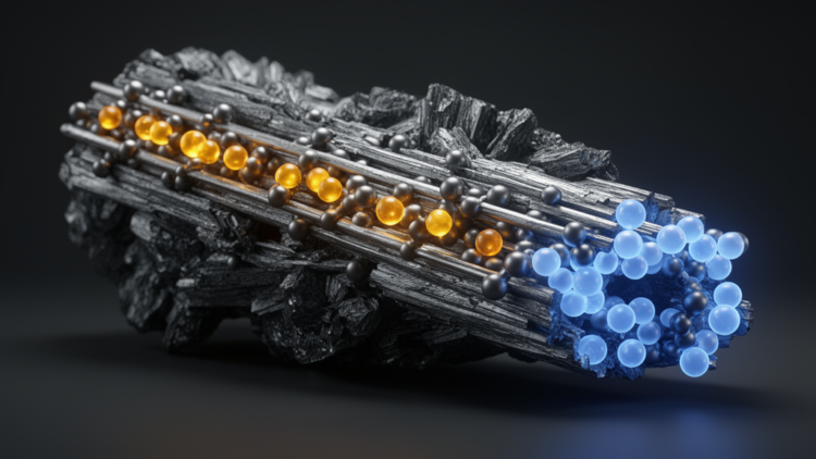 Stibnite’s Atomic Chains Show Electrons and Holes Respond Differently to Dimensional Cutoff