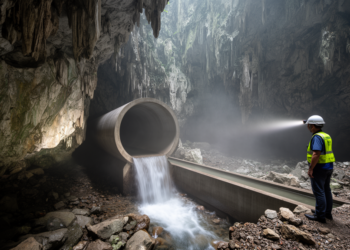 Tunnel Drainage Flips Groundwater Flow in Chinese Karst Aquifer Within a Month
