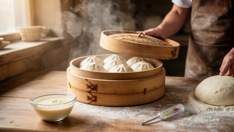 Cold Fermentation Strategy Balances Selenium Enrichment and Quality in Steamed Bread