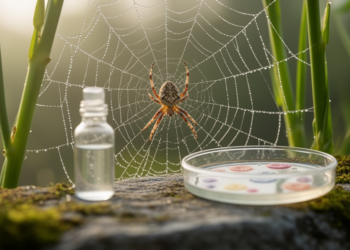 Glyphosate Weakens Spider Hunting Skills, but Antibiotics Reveal a Hidden Role for Microbes