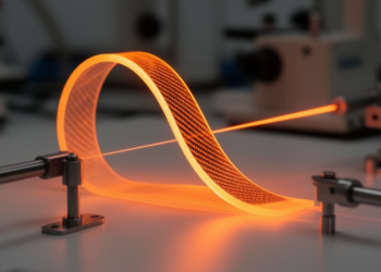 Fractional Thermal Memory Reshapes Light-Induced Deformation in Fiber-Reinforced Silicon