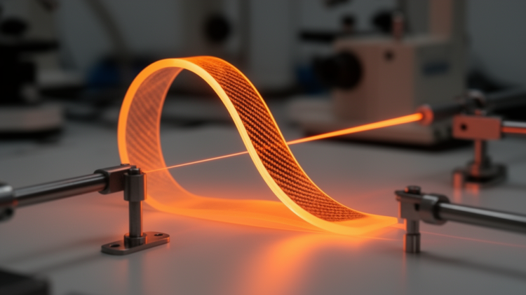 Fractional Thermal Memory Reshapes Light-Induced Deformation in Fiber-Reinforced Silicon