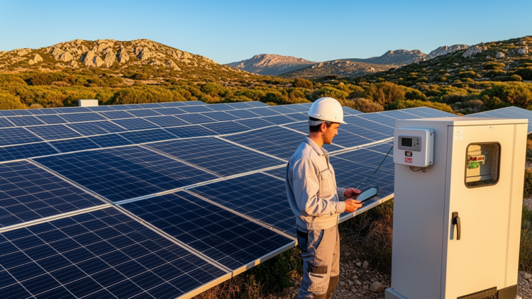 Blockchain and smart meters certify carbon credits on a Sardinian solar farm