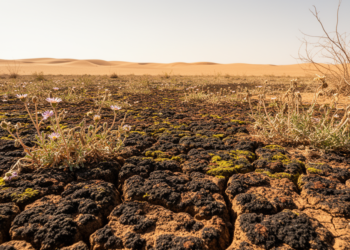 Desert biocrusts make ephemeral plants more vulnerable to extreme drought