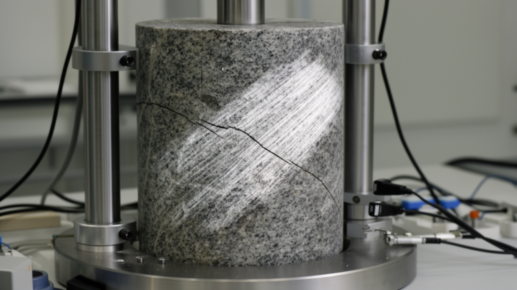 Hidden anisotropy in stressed granite distorts crack signatures in lab earthquakes