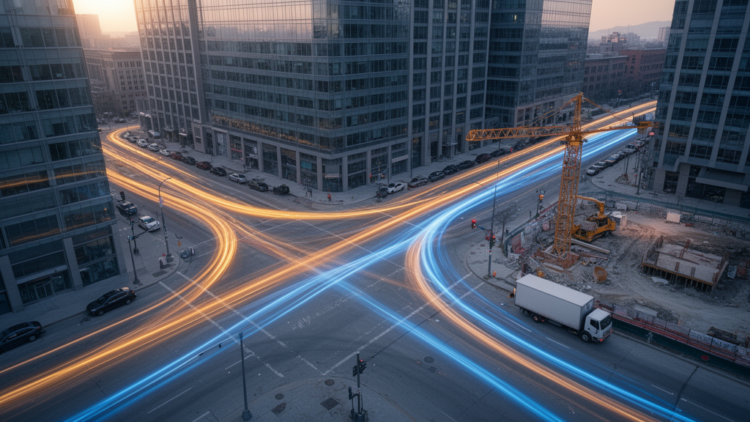 Interpretable Machine Learning Maps Hourly Traffic for Construction Delivery Planning