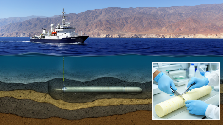 Sediment cores off Baja California trace when fossil fuel carbon reached the California Current