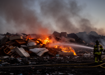 Landfill Fire Leaves Furniture Waste Loaded with Toxic PAHs and Flame Retardants
