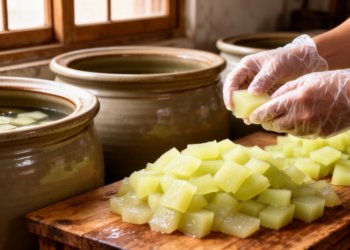 How China’s Crunchy Pickled Zhacai Loses Its Bite: Enzymes, Salt and Cell Wall Breakdown Tracked Stage by Stage
