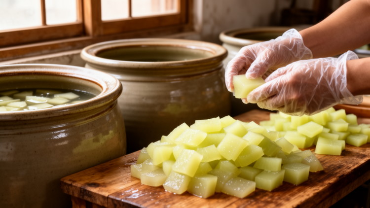 How China’s Crunchy Pickled Zhacai Loses Its Bite: Enzymes, Salt and Cell Wall Breakdown Tracked Stage by Stage