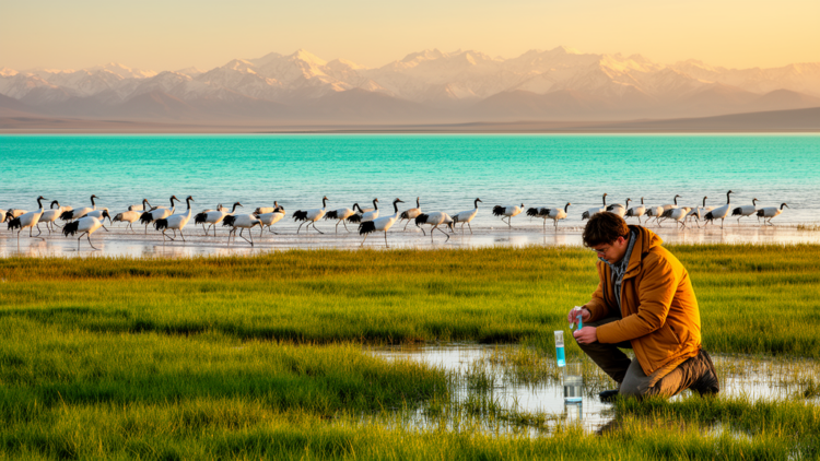 Two Measures, One Story: Multi-Scale Assessment Reveals Ecological Recovery in the Qinghai Lake Basin