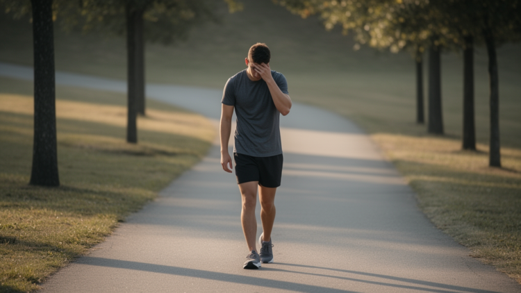 Feeling Mentally Drained May Nudge How Young Adults Walk Downhill, Exploratory Study Finds