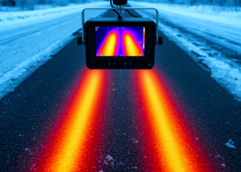 Infrared thermal imaging predicts skid resistance of actively heated ice-melting pavement