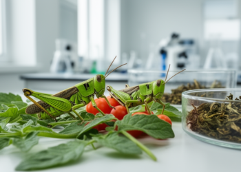 Desert Locusts Grow Just as Well on Stored or Water-Fresh Tomato Leaf Waste