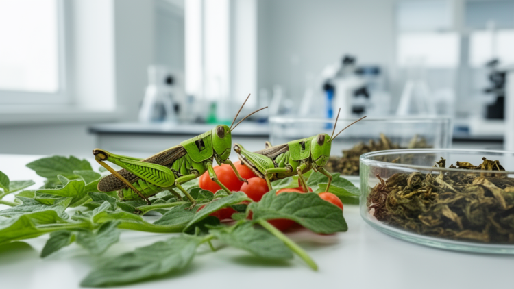 Desert Locusts Grow Just as Well on Stored or Water-Fresh Tomato Leaf Waste