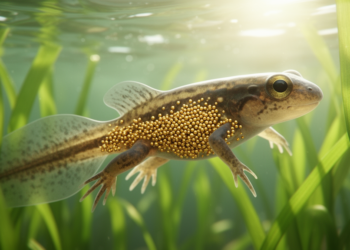 Gold Nanoparticles Pile Up in Tadpoles When Aquatic Plants Share the Water
