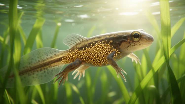 Gold Nanoparticles Pile Up in Tadpoles When Aquatic Plants Share the Water