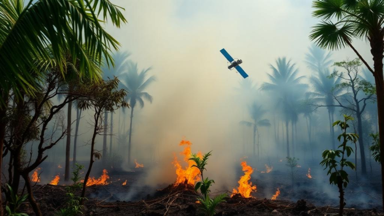 Satellites Struggle to See the Slow Fires Smouldering Beneath Tropical Peat