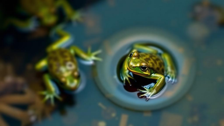 Water outweighs food as microplastic source for bullfrog tadpoles