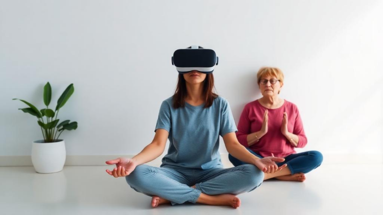 VR Meditation Linked to Lower Anxiety and Depressive Symptoms in Middle-Aged and Older Adults