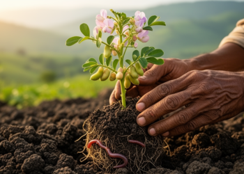 Sole chickpea with blended organic and natural farming lifts soil life at Satpura foothills