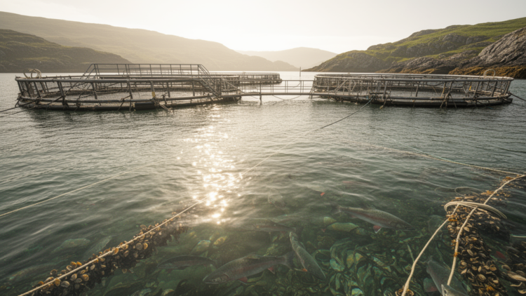 Marine heatwaves are intensifying unevenly at Scottish fish and shellfish farms