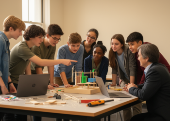Community of inquiry pathways link project-based learning design to student engagement