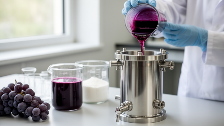 High Pressure Turns Grape By-Product Polyphenols Into Starch Reshaping Tools