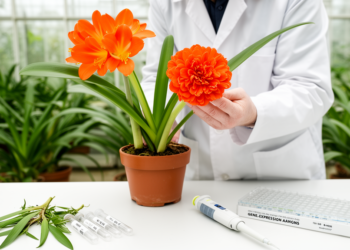 Comparative transcriptomics link candidate genes to double flowers in Clivia miniata