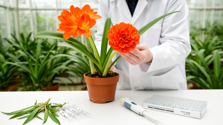 Comparative transcriptomics link candidate genes to double flowers in Clivia miniata