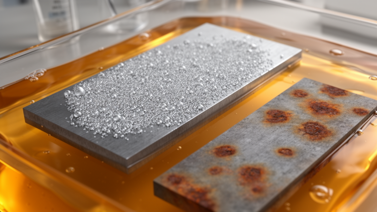 Mixed antimony-aluminum orthophosphate inhibits carbon-steel corrosion in hydrochloric acid