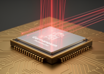 Germanium photodetector hits 110 GHz bandwidth for 400-Gbps AI optical links