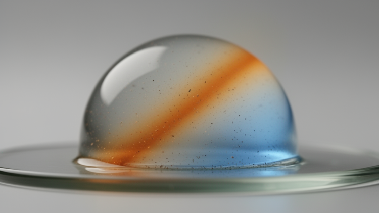 Tilted isotherms, not Rayleigh number, drive hidden convection in drying droplets