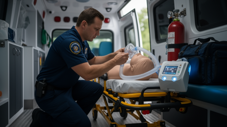Ready-to-use CPAP device shows safe pressure profile in prehospital respiratory failure simulations