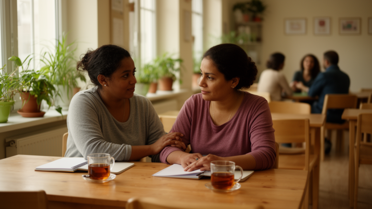 Refugee Peer Helpers Turn Lived Experience Into Support for Fellow Refugees