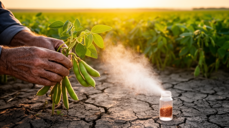 Low-Dose Copper and Zinc Oxide Nanoparticles Lift Soybean Yields Under Drought