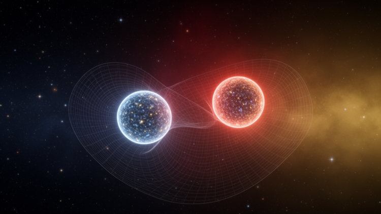 Two atoms, three spacetimes: when cosmic expansion, acceleration and heat tell the same story