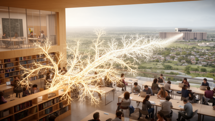 Fractal systems model links higher education design to far transfer