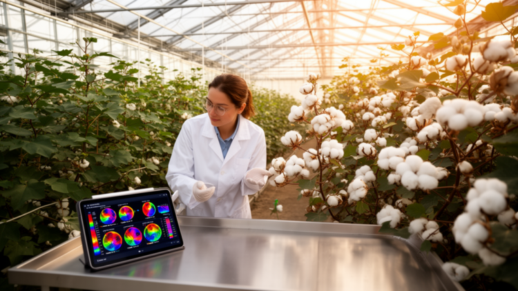 Machine learning predicts genome designs for multi-trait cotton and crop breeding