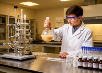 Baker’s yeast turns benzaldehyde into a chiral building block in student lab